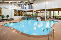 The indoor pool at the Summit Resort