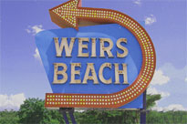 The Weirs Beach Sign
